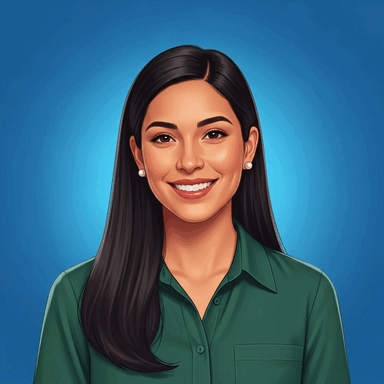 Retrato ilustrado de Carla Ponce