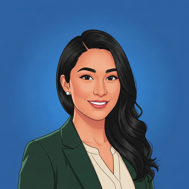 Retrato ilustrado de Marina Reyes